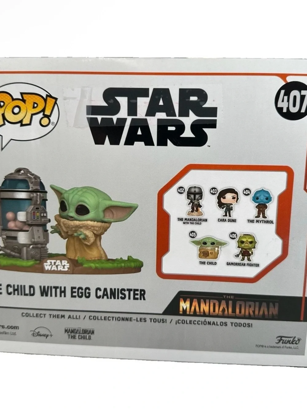 Funko Pop! Star Wars The Mandalorian The Child with Egg Canister #407 Deluxe